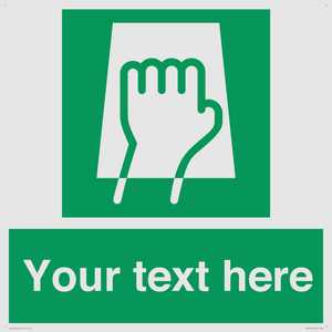 Custom Push Pad Sign